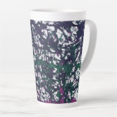 Purple, Green, Pink, Marble Artwork Milchtasse (Rechte Ecke)