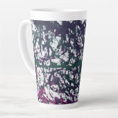 Purple, Green, Pink, Marble Artwork Milchtasse (Linke Ecke)