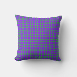 Purple Green Plaid Pattern Kissen