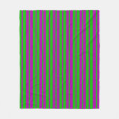 Purple Green Stylish Stripes Pattern Design  Fleecedecke (Vorderseite)
