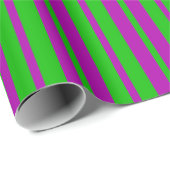 Purple Green Stylish Stripes Pattern Design  Geschenkpapier (Rolleneckpunkt)