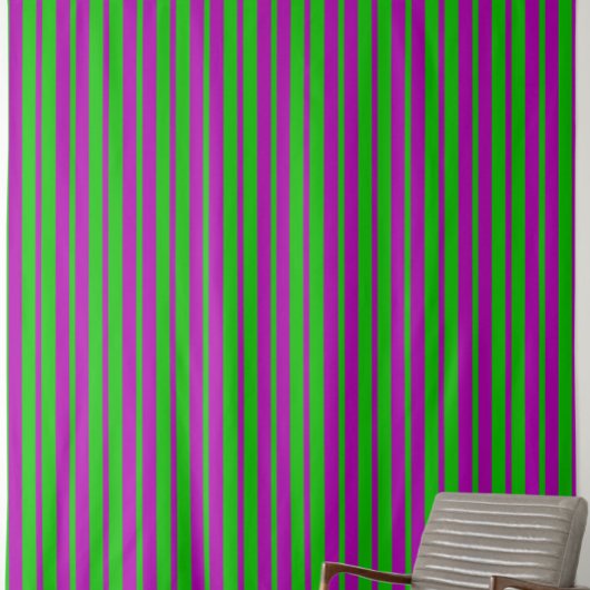 Purple Green Stylish Stripes Pattern Design  Stoff