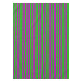Purple Green Stylish Stripes Pattern Design  Tischdecke (Vorderseite)