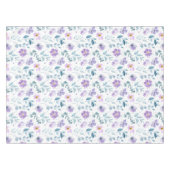 Purple Green Watercolor Wildflower Tischdecke (Vorderseite (Horizontal))