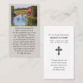 Purple Green Yellow Blue Remembrance Card Visitenkarte (Vorne/Hinten)