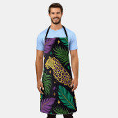 PURPLE GREEN YELLOW MARDI GRAS FEATHERS SCHÜRZE (Getragen)
