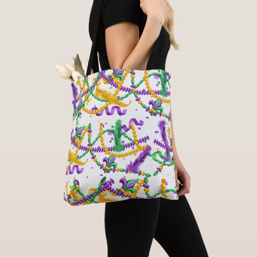 PURPLE GREEN YELLOW MARDI GRAS THEME TASCHE (Von Nahem)