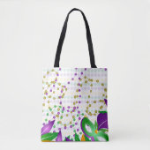 PURPLE GREEN YELLOW MARDI GRAS THEME TASCHE (Vorderseite)