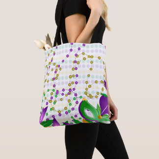 PURPLE GREEN YELLOW MARDI GRAS THEME TASCHE