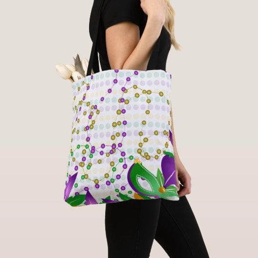 PURPLE GREEN YELLOW MARDI GRAS THEME TASCHE (Von Nahem)