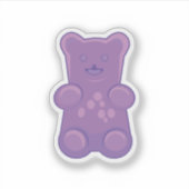 purple gummy bear aufkleber (Vorderseite)