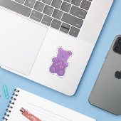 purple gummy bear aufkleber (Laptop mit iPhone)