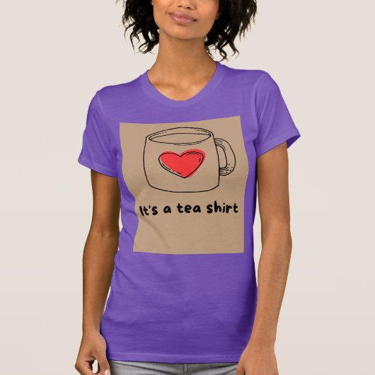 Purple half sleves T shirt (Vorderseite)