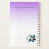 Purple Harlequin Bunny Agenda Planer (Rückseite)