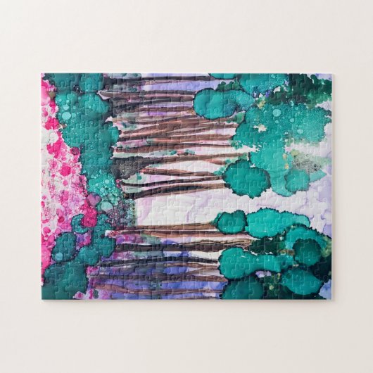 Purple Haze with Pines Puzzle (Horizontal)