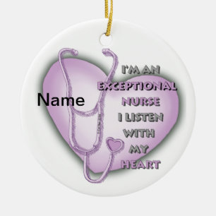 Purple Heart außergewöhnliche Krankenschwester  Keramik Ornament