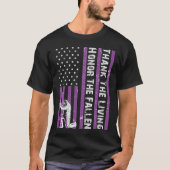 Purple Heart Day Military Honor The Fallen, Thanks T-Shirt (Vorderseite)