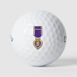 Purple Heart Medal Golfball