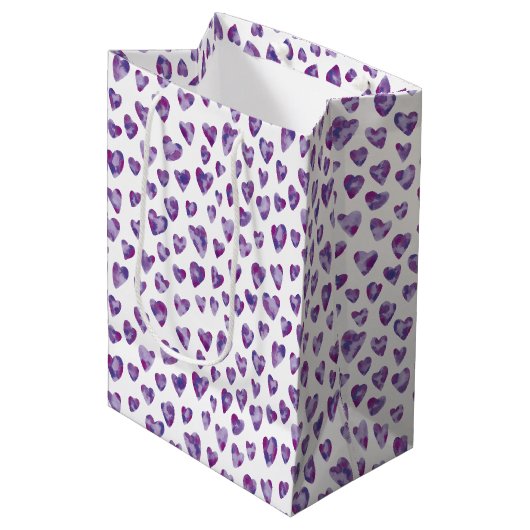 Purple Heart Mittlere Geschenktüte (Vorderseite Schrägansicht)
