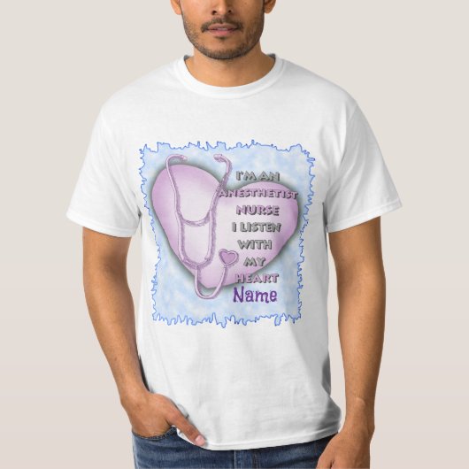 Purple Heart Nurse Anesthetist T-Shirt (Vorderseite)
