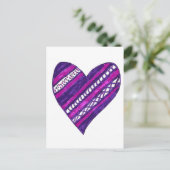Purple Heart Postcard Postkarte (Stehend Vorderseite)