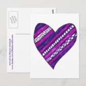 Purple Heart Postcard Postkarte (Vorne/Hinten)