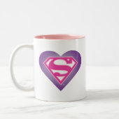 Purple Heart S-Shield Zweifarbige Tasse (Links)