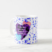 Purple heart vibrant red love kaffeetasse (Vorderseite Links)