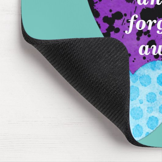 Purple heart vibrant red love mousepad (Ecke)