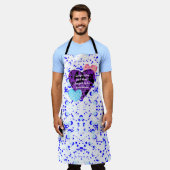 Purple heart vibrant red love schürze (Getragen)