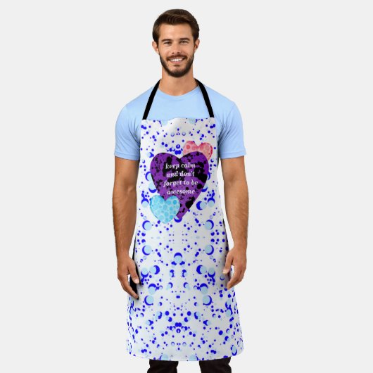 Purple heart vibrant red love schürze (Getragen)