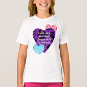 Purple heart vibrant red love T-Shirt (Vorderseite)