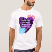 Purple heart vibrant red love T-Shirt (Vorderseite)