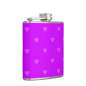 Purple hearts pattern flachmann (Rechts)