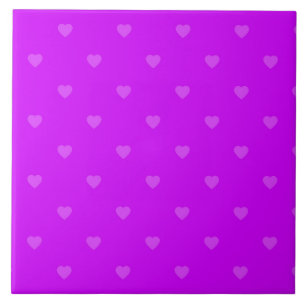 Purple hearts pattern fliese