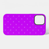 Purple hearts pattern iPhone hülle (Rückseite (Horizontal))