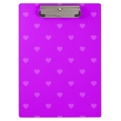 Purple hearts pattern klemmbrett (Vorderseite)