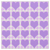 Purple Hearts Pattern Stoff (Nahaufnahme)