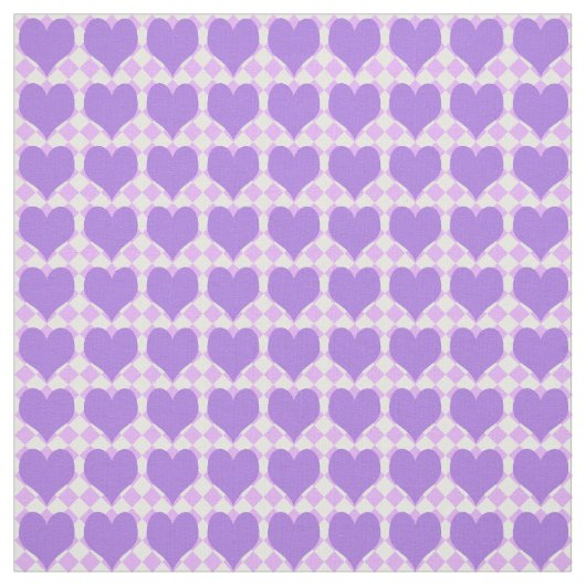Purple Hearts Pattern Stoff (Muster)