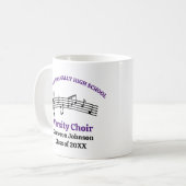 Purple High School Choir Customizable Kaffeetasse (Vorderseite Links)