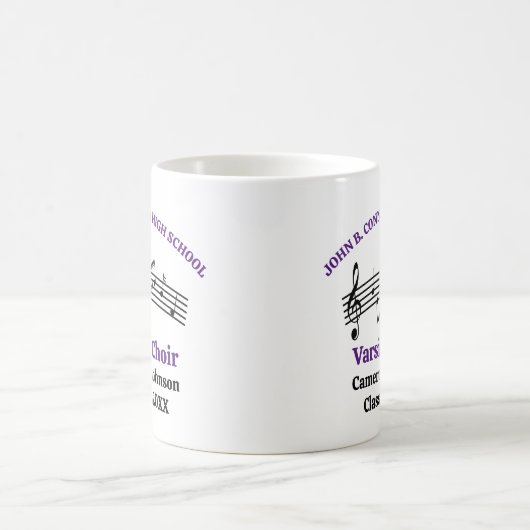 Purple High School Choir Customizable Kaffeetasse (Mittel)