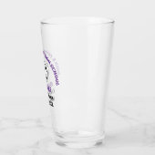 Purple High School Fußballmannschaft Personalisier Glas (Links)