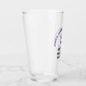 Purple High School Fußballmannschaft Personalisier Glas (Rechts)