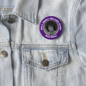 Purple High School Reunion Yearbook Photo Button (Beispiel)