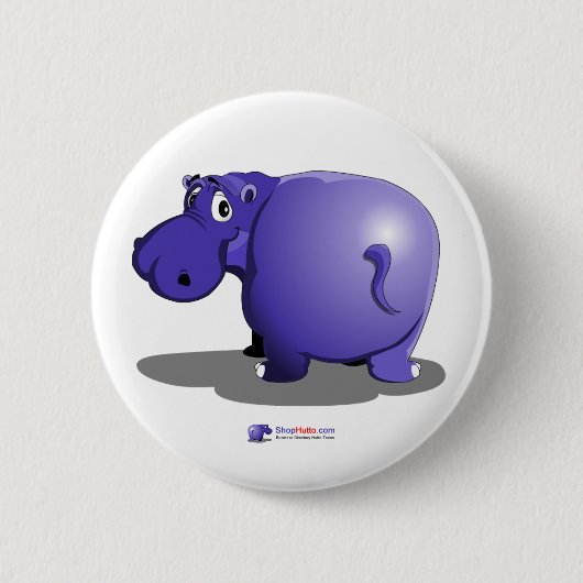 Purple Hippo Button (Vorderseite)