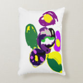 Purple hummingbird and flowers dekokissen (Vorderseite(Vertikal))