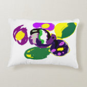 Purple hummingbird and flowers dekokissen (Rückseite)