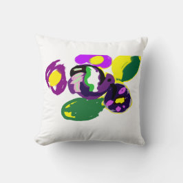 Purple hummingbird and flowers  kissen