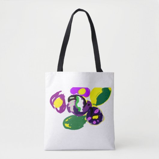 Purple hummingbird and flowers tasche (Vorderseite)