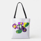 Purple hummingbird and flowers tasche (Rückseite)